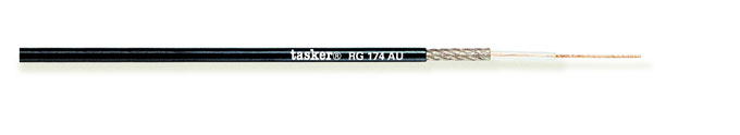 Tasker RG174 A/U 50 Ω koaksiaalikaapeli, PVC, 100 m kela