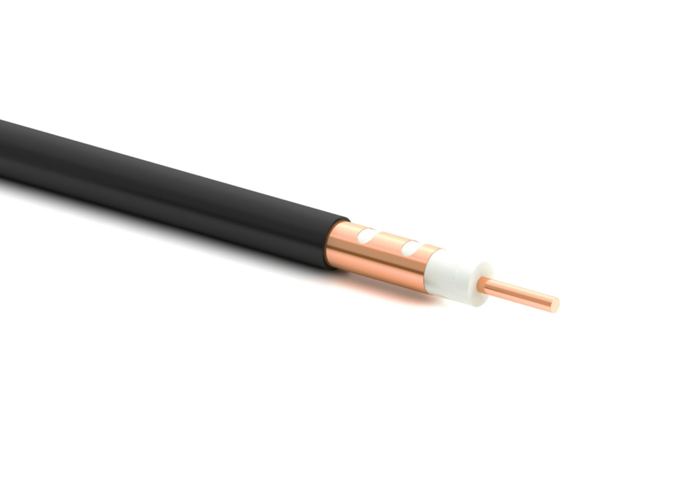 1/2" RMC Eca Ø15,5 mm 50 ohm FRNC musta vuotava koaksiaalikaapeli WiFi