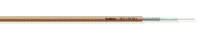 RG178-kaapeli 50 ohm MIL C17-M17/113 FEP Ø1,8 mm² -60/+200°C K100