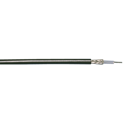 RG58 Fca 0,9/3,43 mm Ø5,0 mm 50 ohm MIL C17F LSZH musta K500
