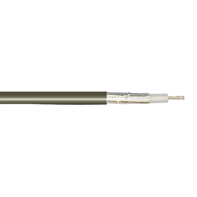 RG214 Eca 2.25/8.68 mm Ø10,80 mm 50 Ohm Hopeoitu PVC K500