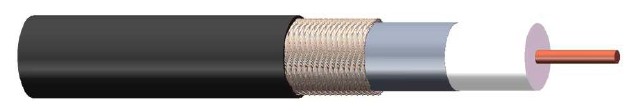 LMR240 Fca Ø6,1 mm 50 ohm PE musta V200 