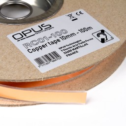 Induction loop cable, 10 mm copper foil, 50 m/reel