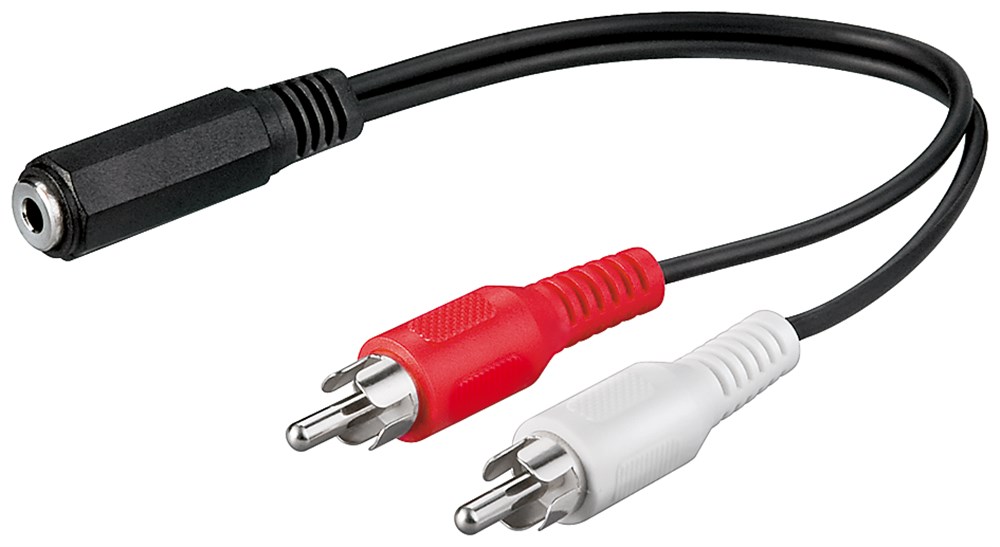 3.5-female stereo/2×RCA-male 0.2 m IP TK201