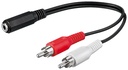 3.5-female stereo/2×RCA-male 0.2 m IP TK201