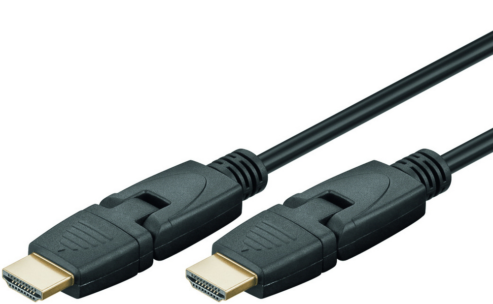 HDMI-välijohto 180° kääntyvä 1,5 m HighSpeed w/ Eth