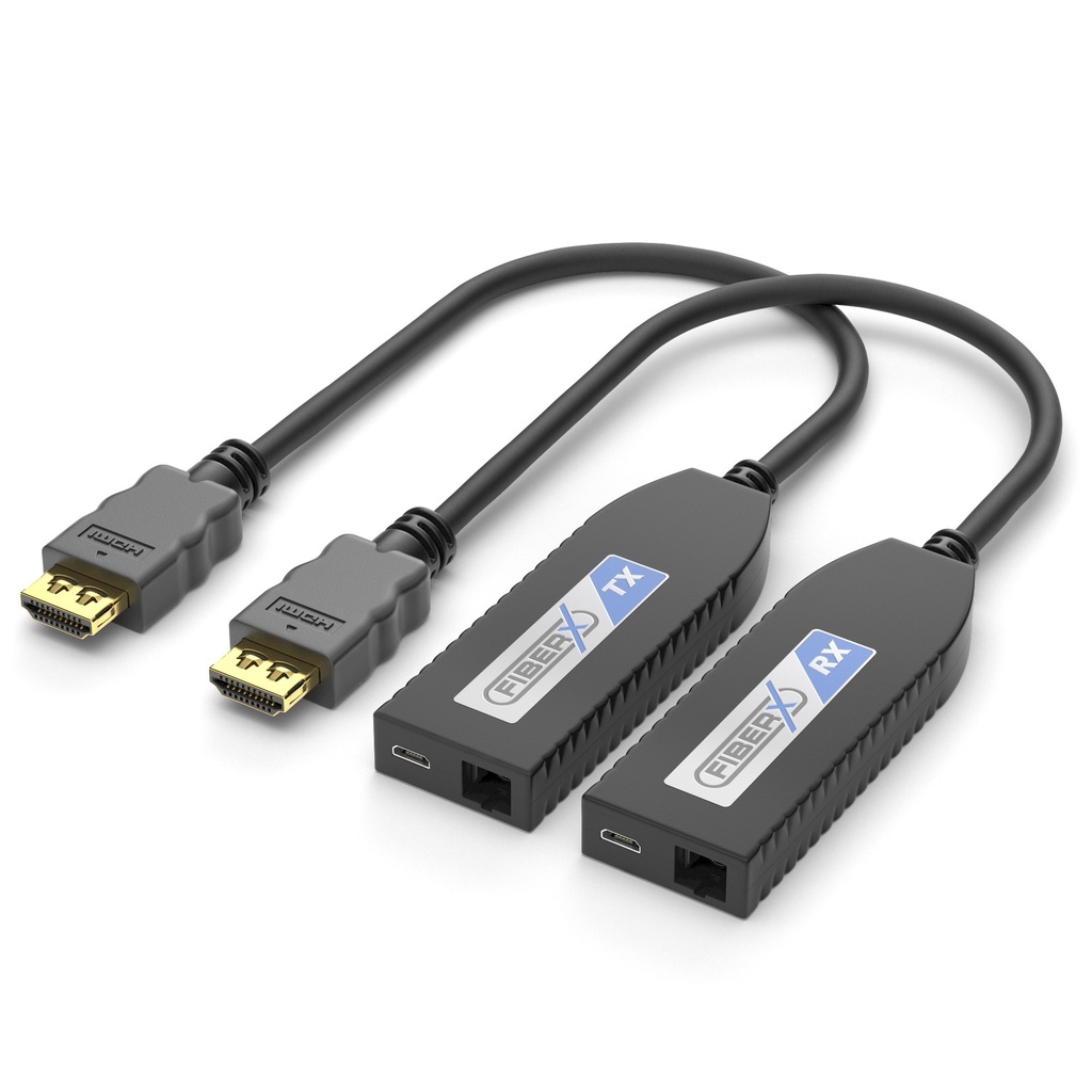 HDMI-extenderi 4K 2.0B lukitittava MultiMode 1000 m OM4 SC