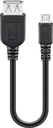 USB-USB cable A-female/B-micro male 0.2 m OTG IP TK0602