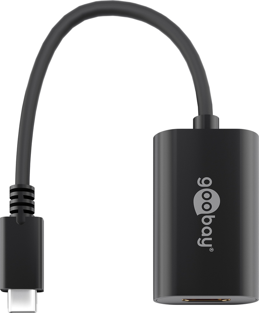 USB-C uros>HDMI-naaras adapteri 4K60 musta 0,2 m