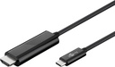 USB-C>HDMI 4K@60 Hz 1,8 m musta