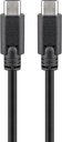 USB-C-uros/USB-C-uros 3m välijoh 3.2 PD 3A musta