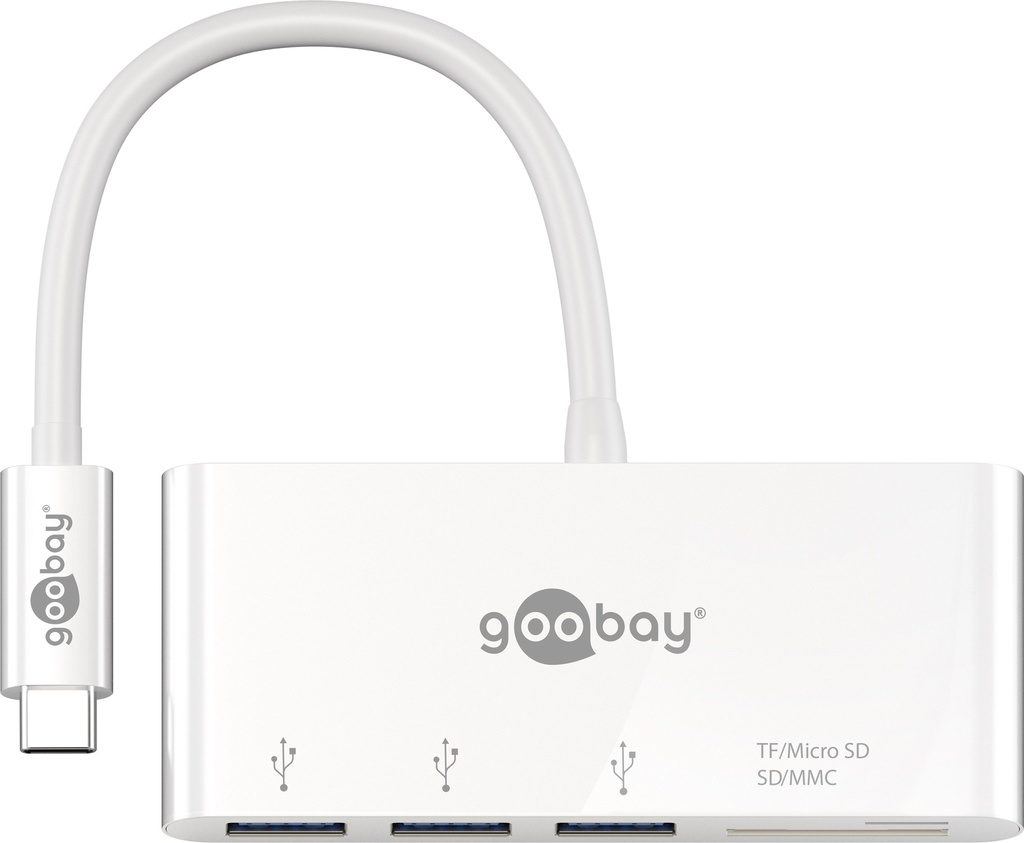 USB-C-hane docka 0,15 m 3×USB-A 3.0 SD/MMC/micro SD/USB-C-hane