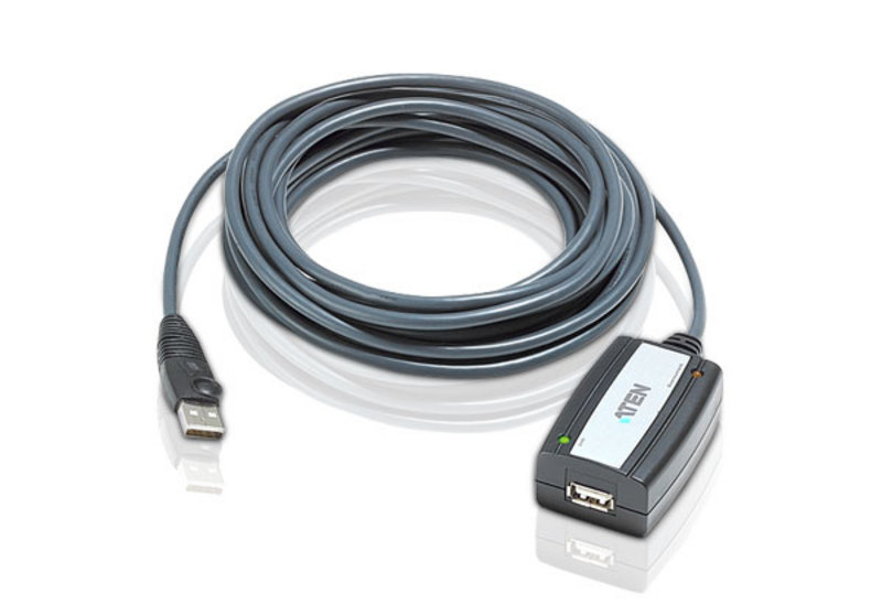 USB A-uros/A-naaras 5 m sis vahvistin USB2.0