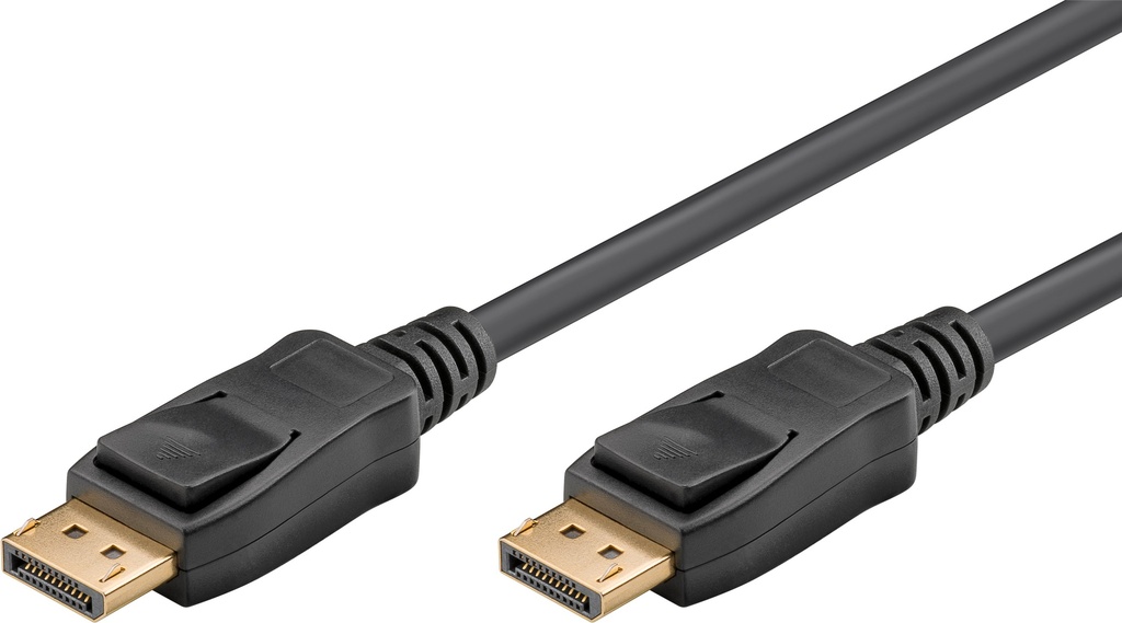 DisplayPort-uros/DisplayPort-uro s välij 1,4 8K musta 0,5m bulk eol