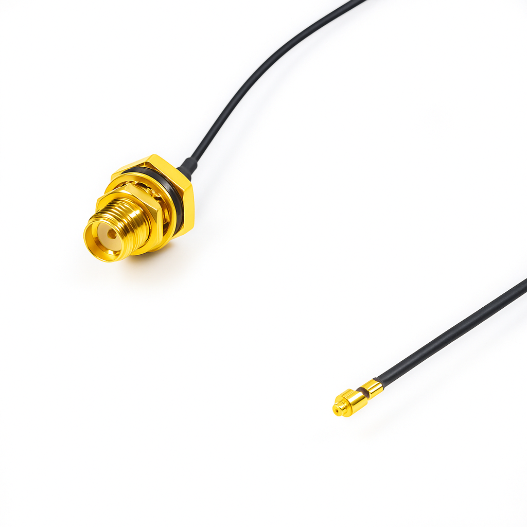 RF-välijohto O-renkaalla 260mm RP SMA-naaras/u.FL liitin