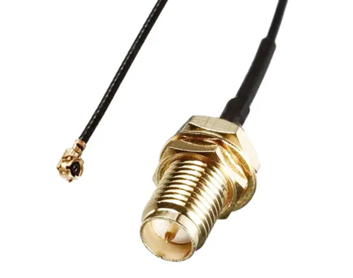 SMA RP-female/u.FL female right-angle 0.3 m RF cable