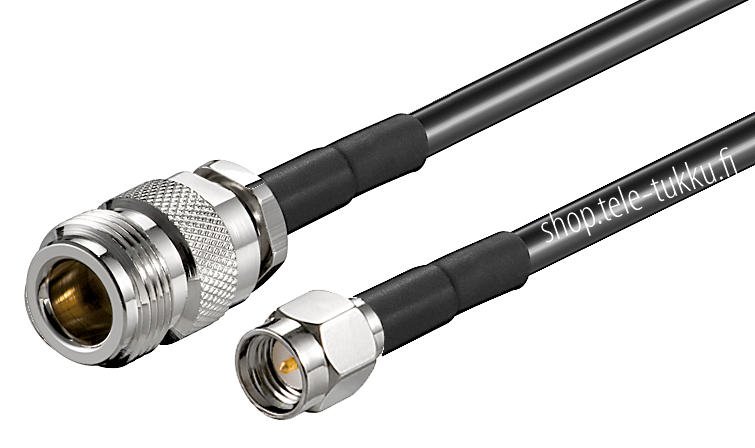SMA-uros/N-naaras välijohto 0,3 m HF214
