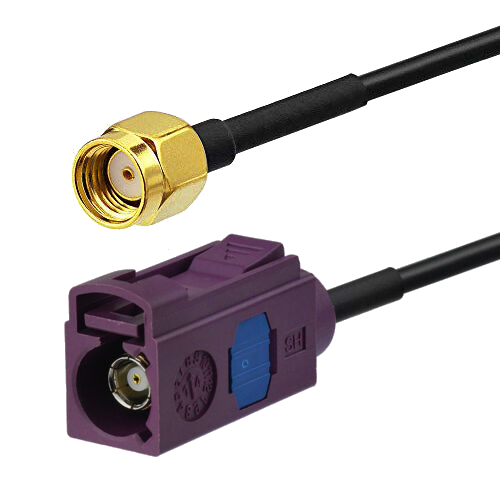 RP SMA-male/Fakra D-female RF cable 5 m FF195