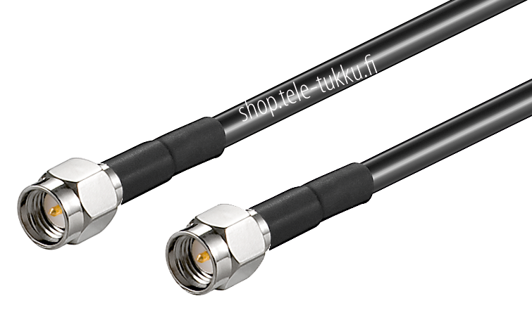RF-välijohto 1m SMA-uros/SMA-uros HF214