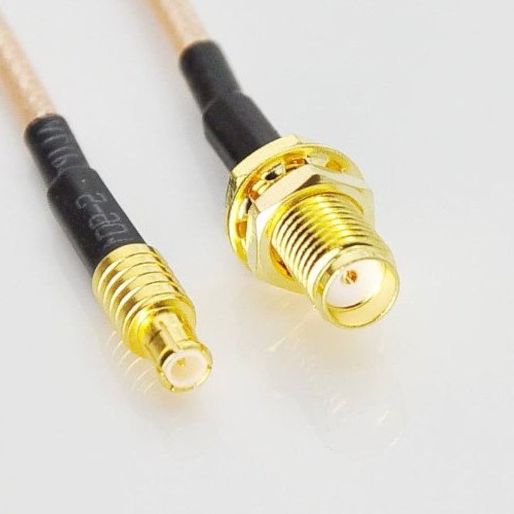 RF-adapterivälijohto 0,4m RG316 SMA-naarasrunko/MCX-uros