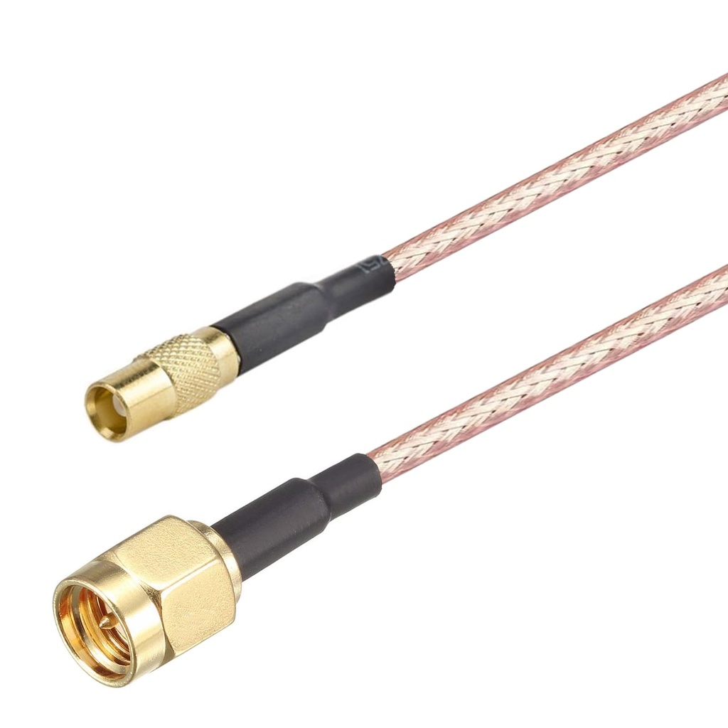 RF-adapterivälijohto 0,2m RG316 SMA-uros/MCX-naaras