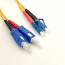 fiberoptisk patchkabel SM SC-UPC/LC-UPC 1,5 m 9/125 duplex Ø1,8 mm