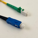 fibre optic patch cable SM 2 m LC-APC/SC simplex Fibrain gold G657A1 LS0H