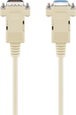 cable D9-male/D9-female 2 m RS232 straight 1:1 IP TK30