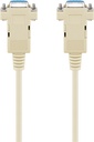 D9-naaras/D9-naaras 2 m suora RS232