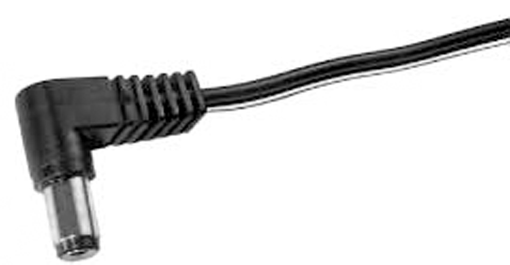 power cable unterminated end/DC-male 5.5/2.1 mm right-angle 1.8 m cable