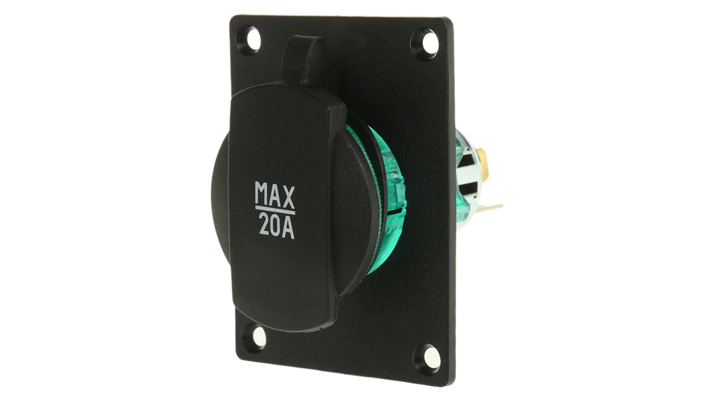 cigarette-lighter socket 20A flap neliskant as plate