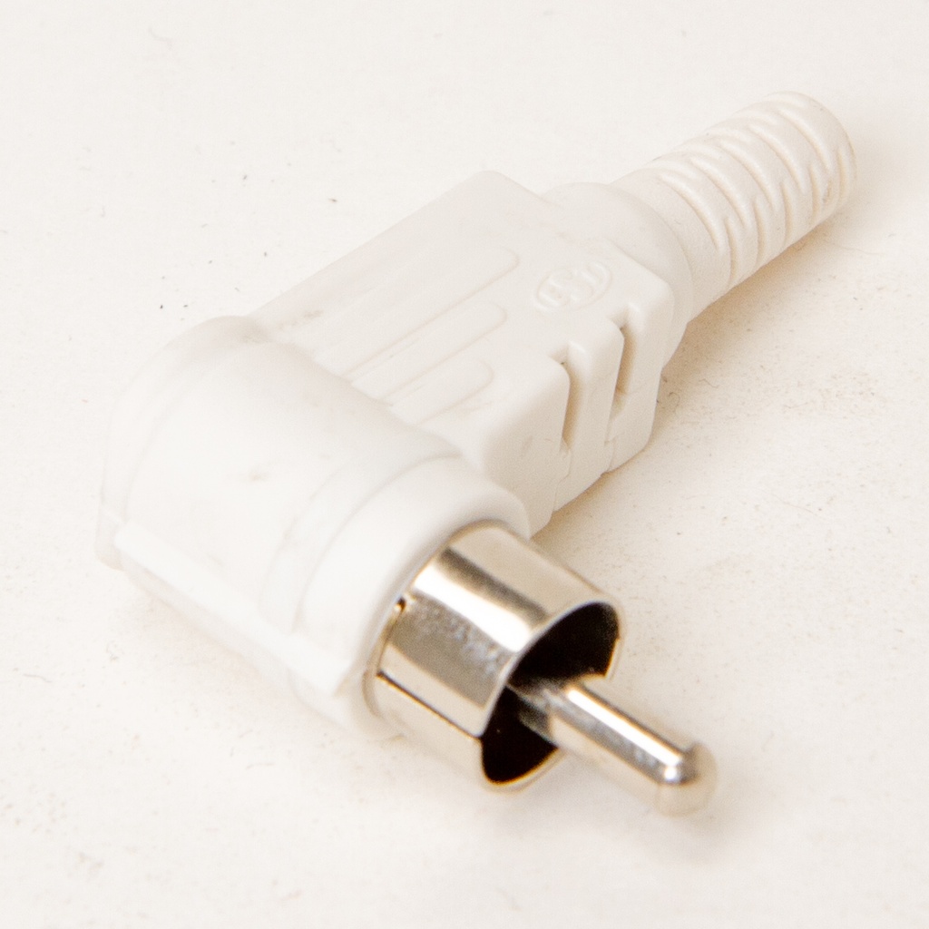 RCA-male kulmamuovi white MR544LS RoHS