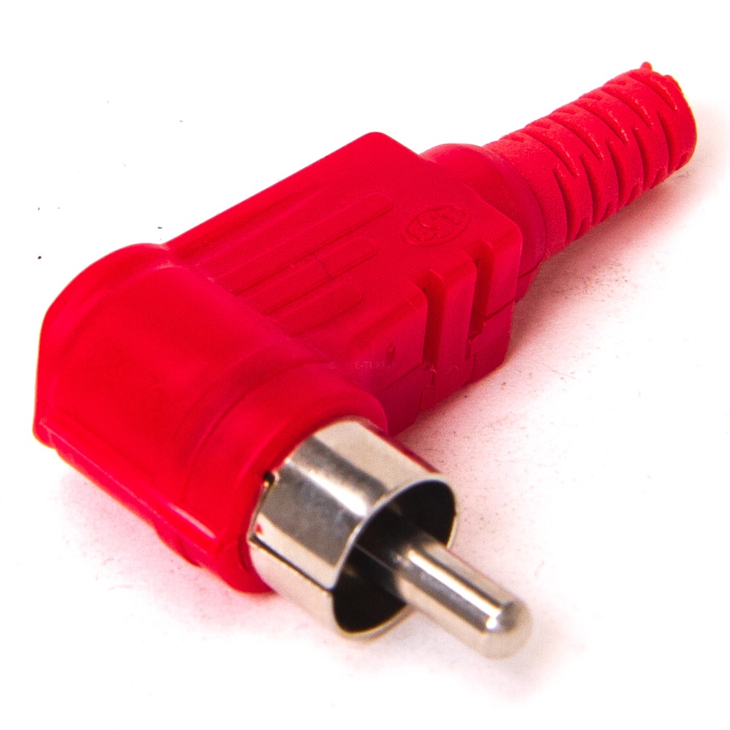 RCA-hane vinkel plast röd MR544LS RoHS