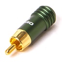 RCA terminal cap, open green 2 pcs