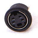 Mini-DIN panel connector 4-pin PCB vertical