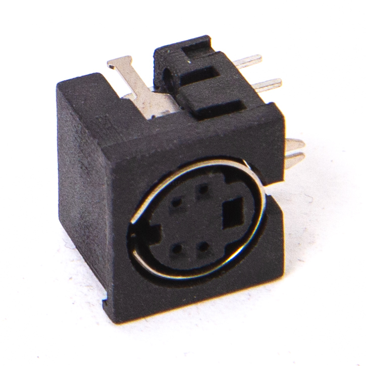 Mini-DIN panel connector 4-pin PCB ei shielded