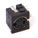 Mini-DIN panel connector 4-pin PCB ei shielded