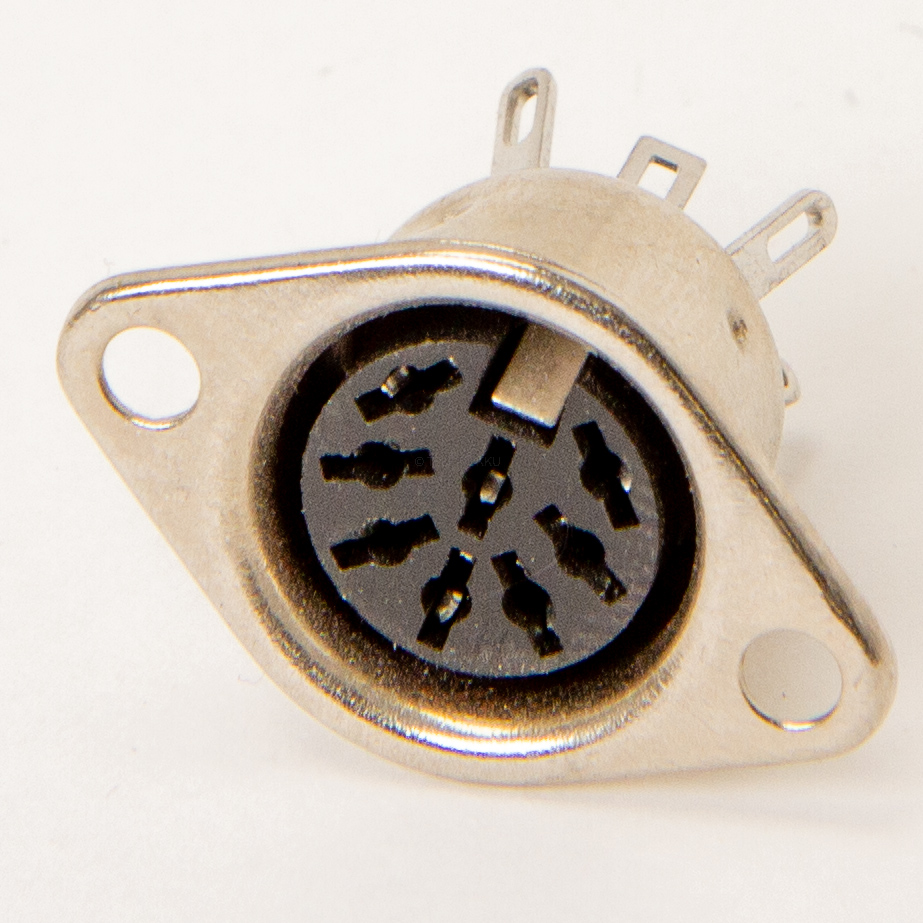 DIN panel connector 8-pin horseshoe
