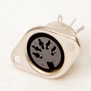 DIN panel connector 5-pin 180° stereo