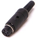 DIN-female 5-pin metal kuulokkeille
