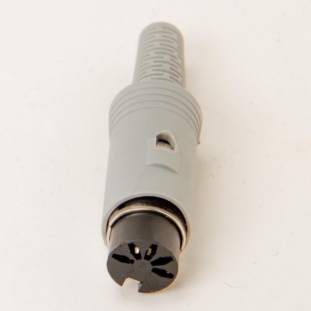 DIN-hona 5-polig 180° stereo metall