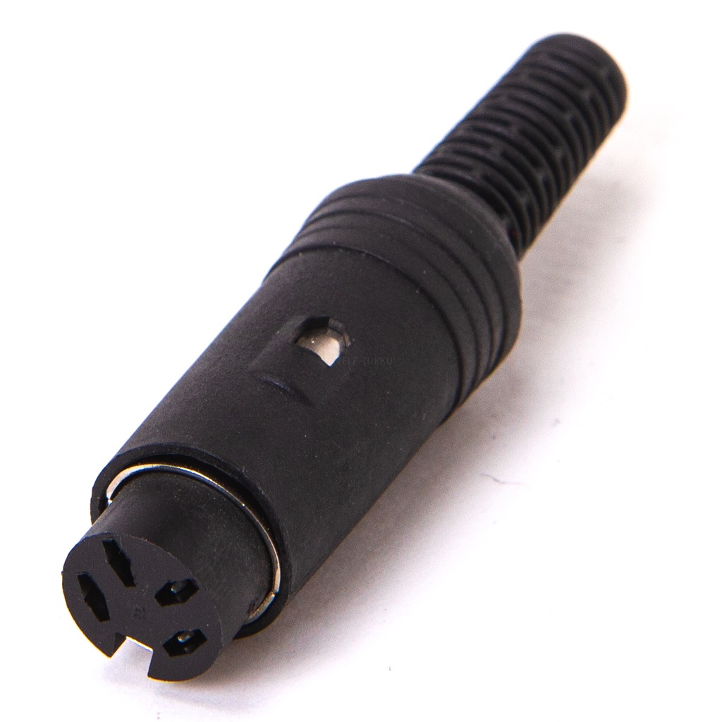 DIN-female 4-pin plastic