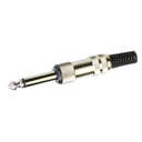 Plug 6,3 mm mono metallic