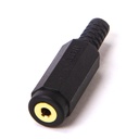 female 2.5mm stereo MJ-072 bend relief plastic