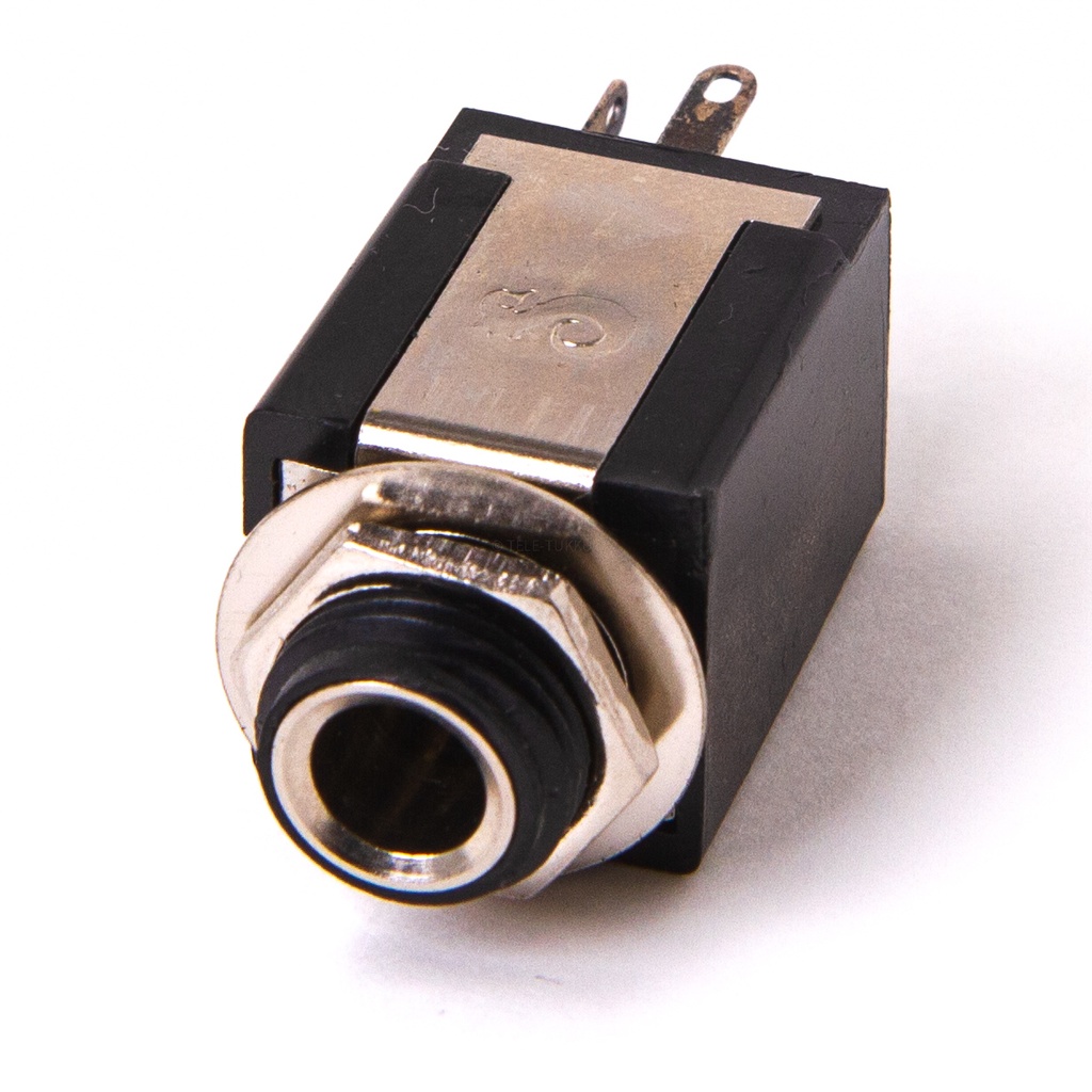 panel connector 6.3mm stereo Bakelite insulated