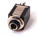 panel connector 6.3mm stereo Bakelite insulated