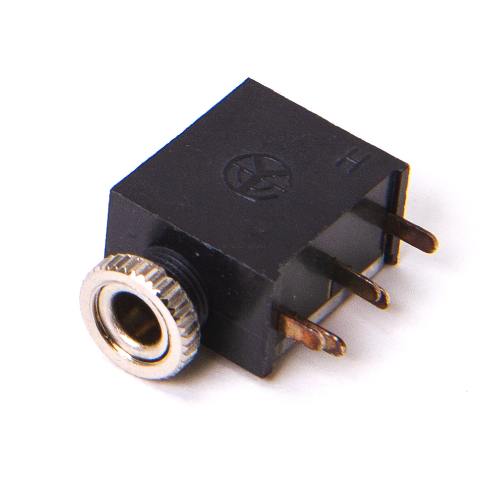 panel connector 3.5mm stereo Bakelite vertical MJ-354W-SG RoHS