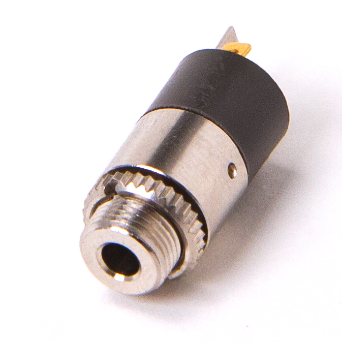 panel connector 2.5mm mono metal