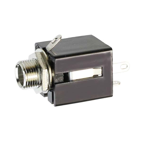 panel connector 6.3mm stereo Bakelite MJ-187 RoHS