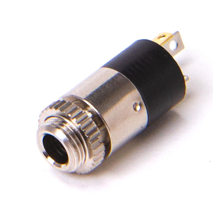 chassikontakt 3,5mm stereo med mutter panelmonterad MJ-074-polig